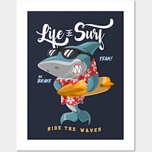 Shark Funny Posters and Art